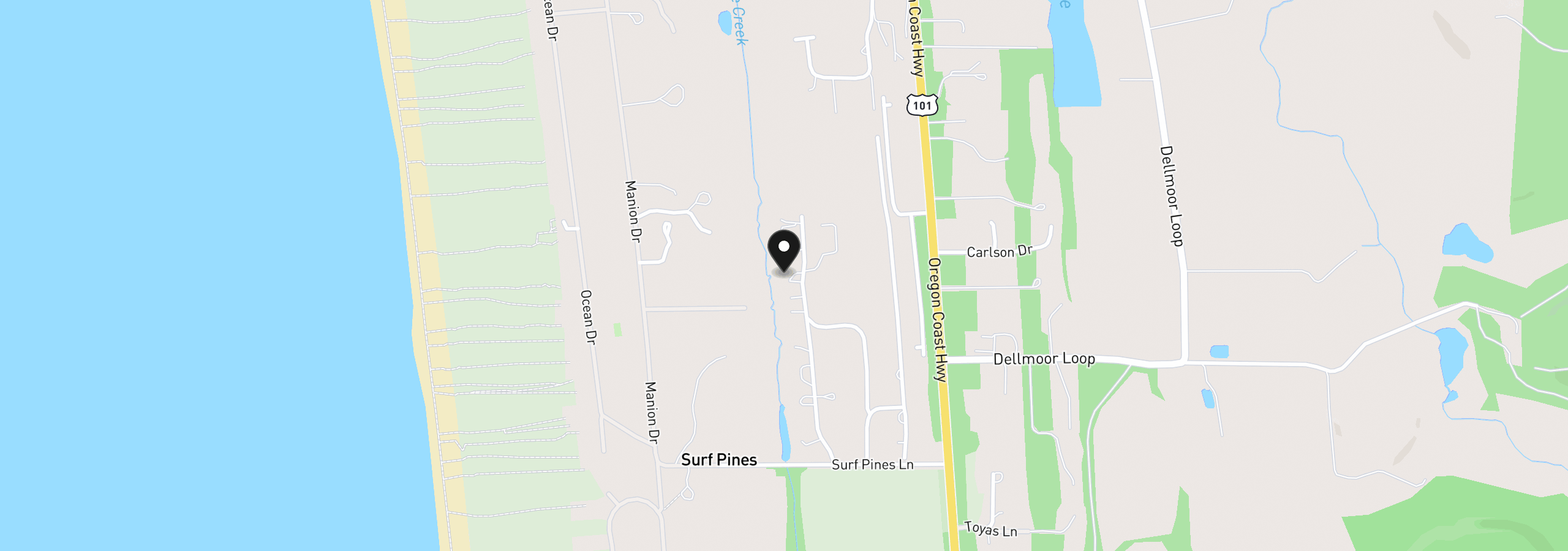 Map showing the location of 89236 Belmont Rd, Warrenton, OR 97146