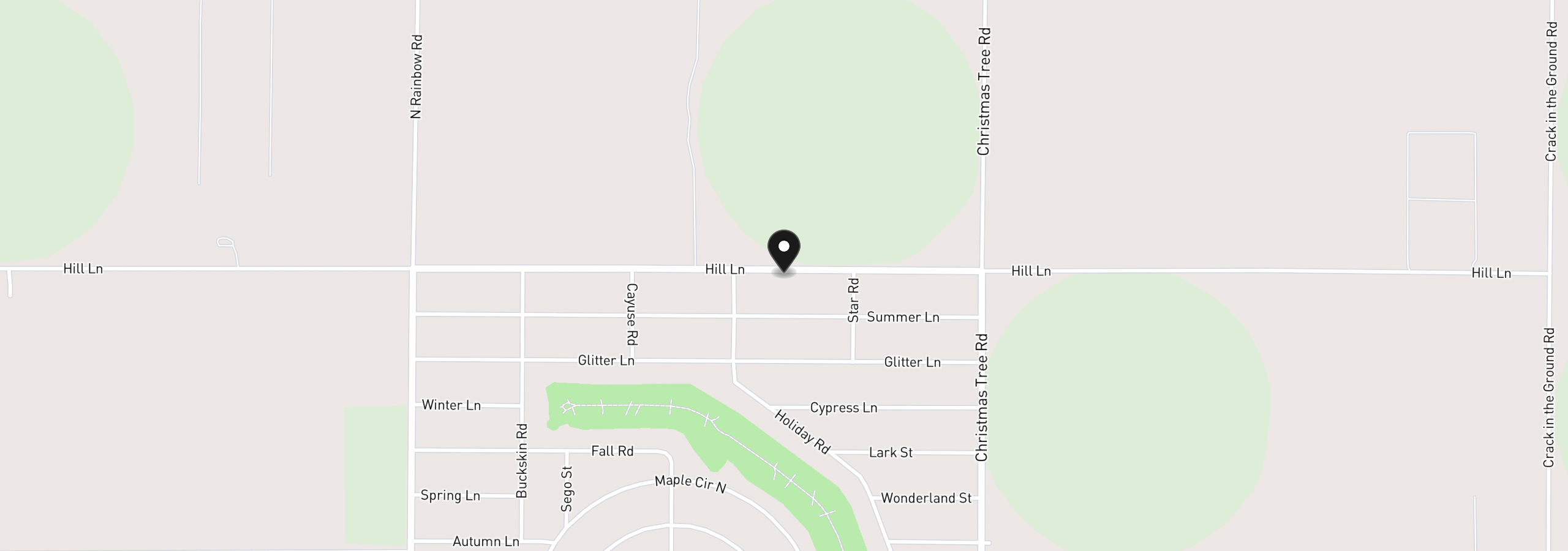 Map showing the location of Hill Lane 900, Christmas Valley, OR 97641