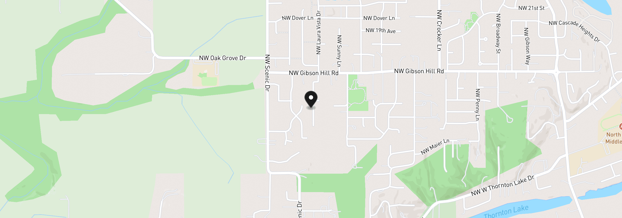 Map showing the location of 1474 Laura Vista Dr Dr NW, Albany, OR 97321
