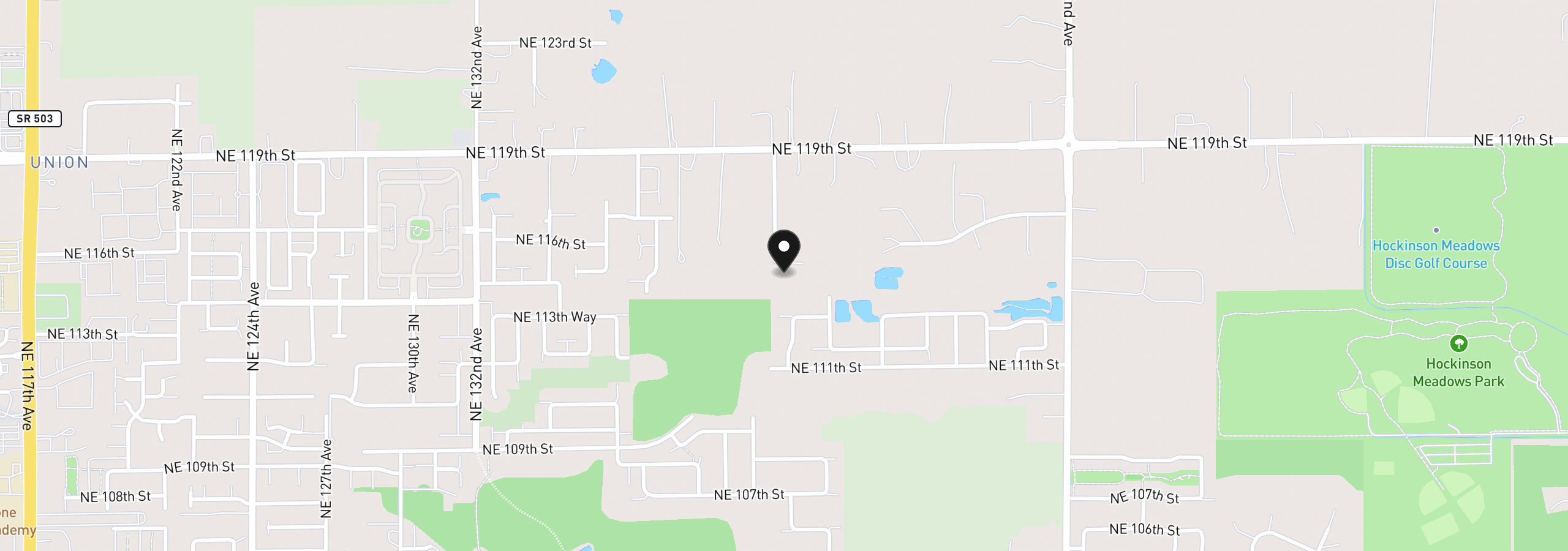 Map showing the location of 11503 NE 142nd Ct 120, Brush Prairie, Wa 98606
