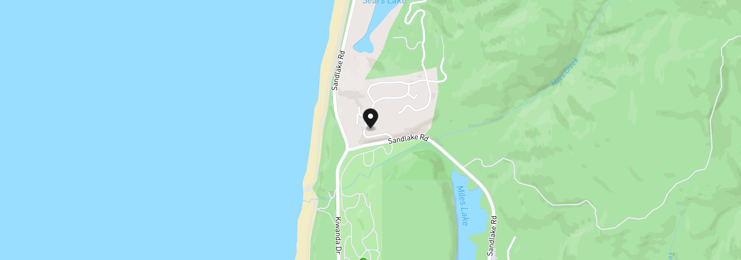Map showing the location of 32 Nantucket Drive, Cloverdale, OR 97112