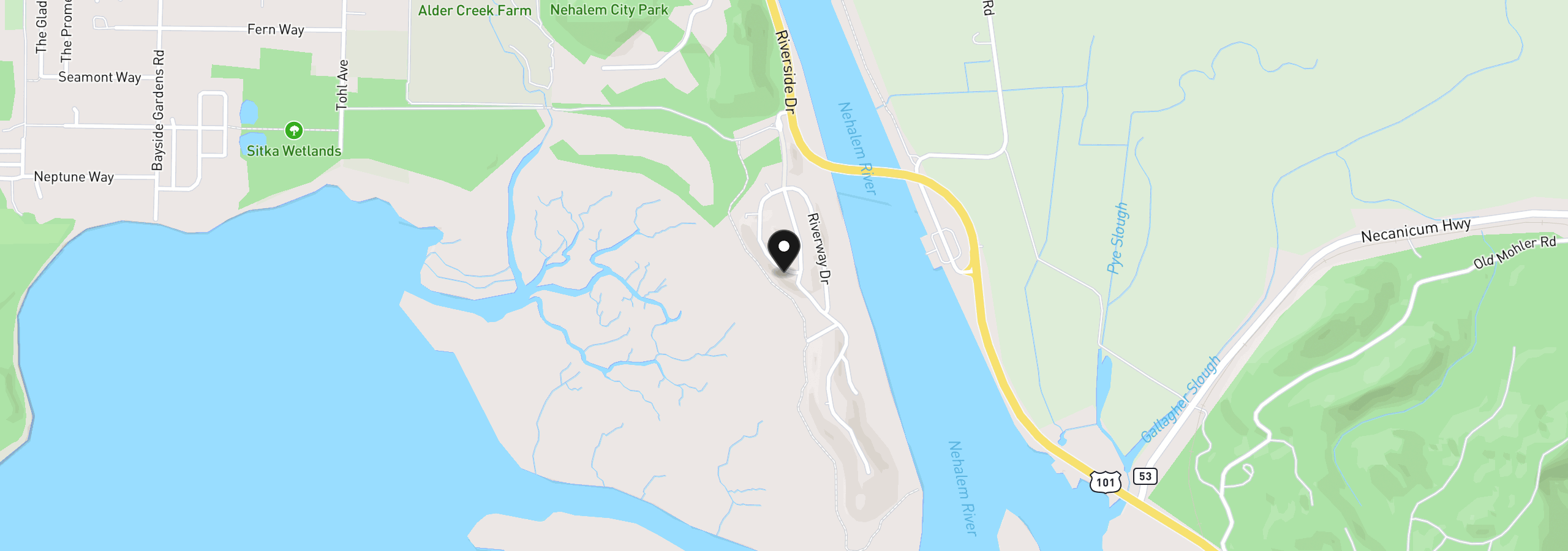 Map showing the location of Nehalem Point #8, Nehalem, OR 97131