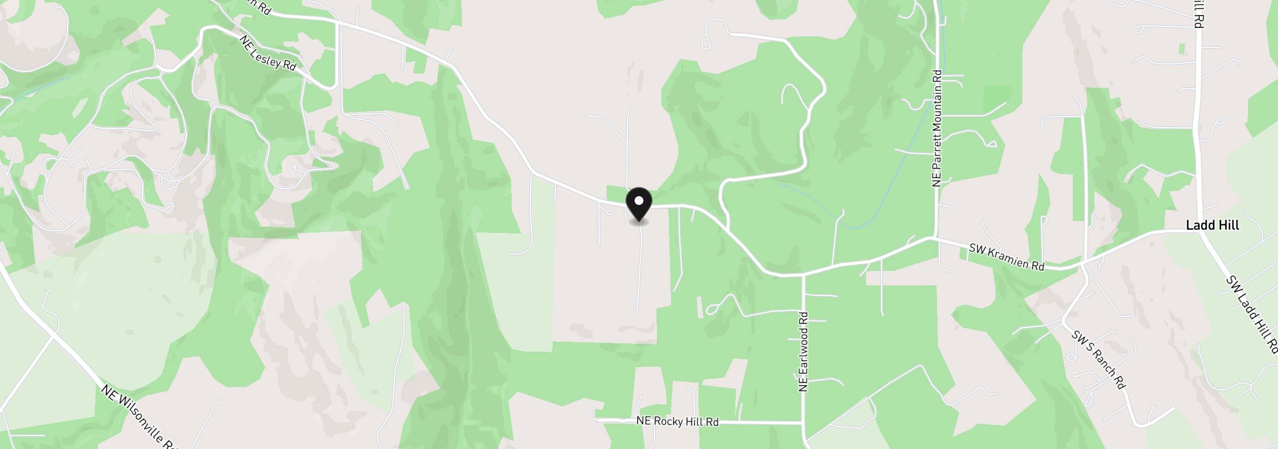 Map showing the location of 34680 NE Kramien Rd, Newberg, OR 97132