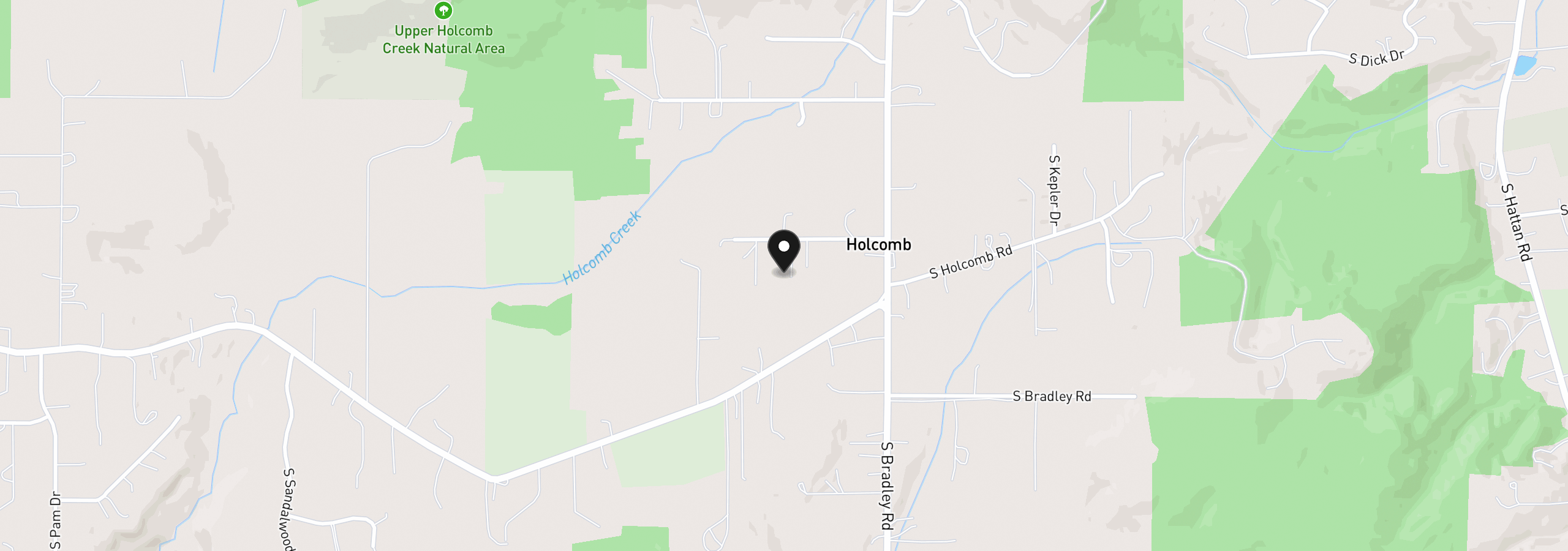 Map showing the location of 16818 S Manor Dr, Oregon City, OR 97045