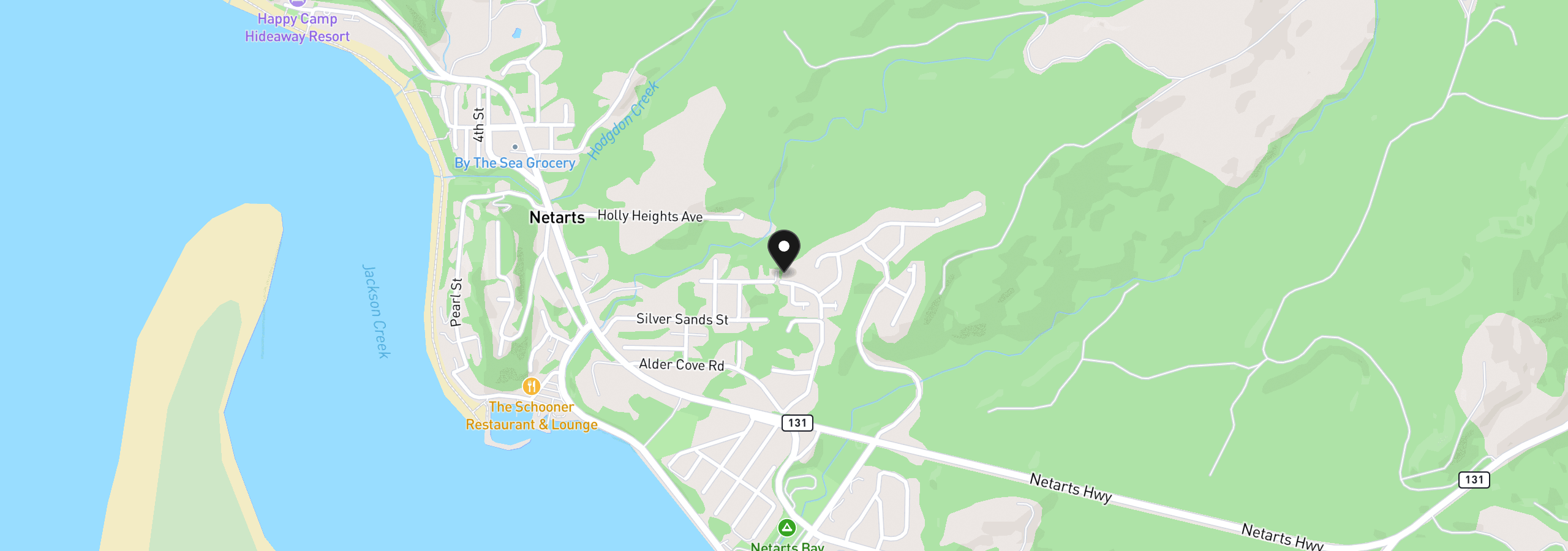 Map showing the location of Moondancer Ln Tl 62, Netarts, OR 97143