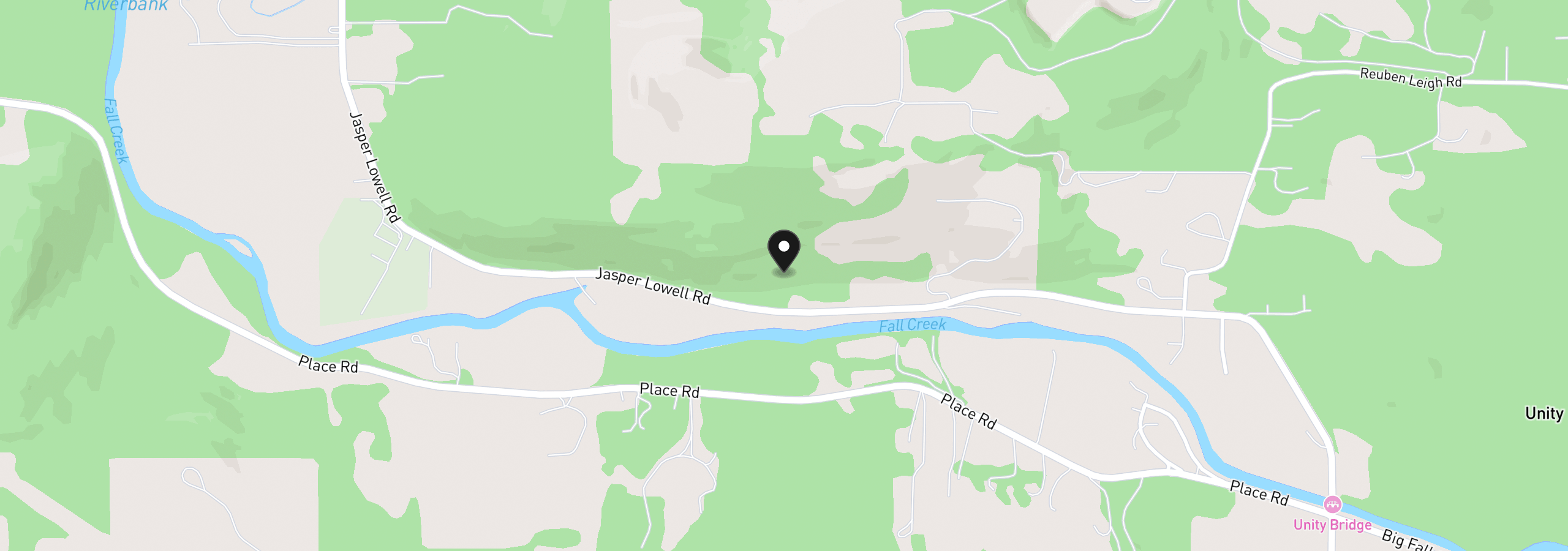 Map showing the location of 39639 Jasper Lowell Rd, Lowell, OR 97452
