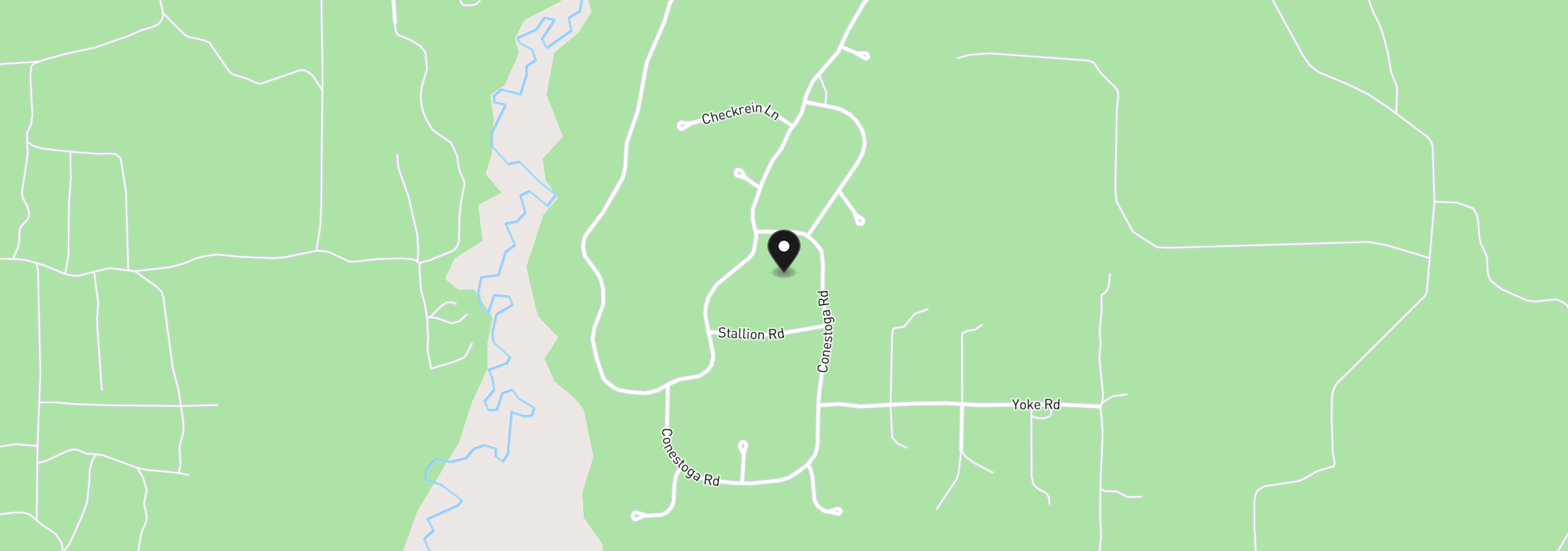 Map showing the location of 152038 Conestoga Rd, La Pine, OR 97739