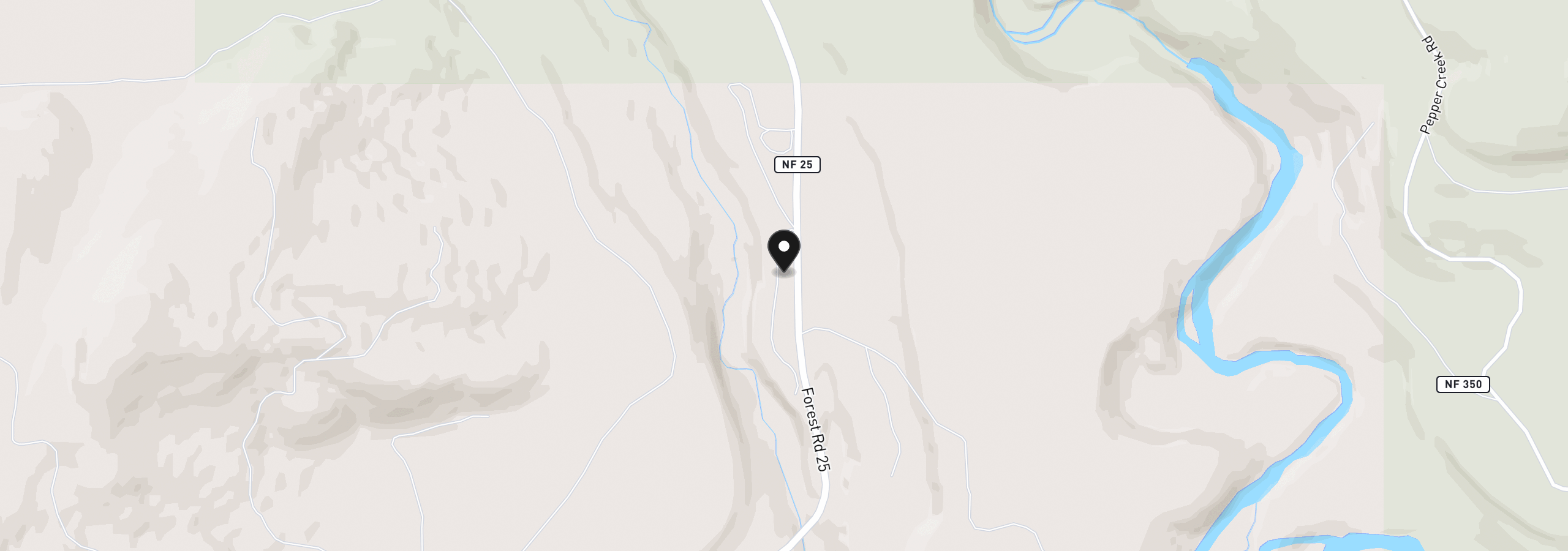 Map showing the location of 1 Lodgepole Ln, Cougar, Wa 98616