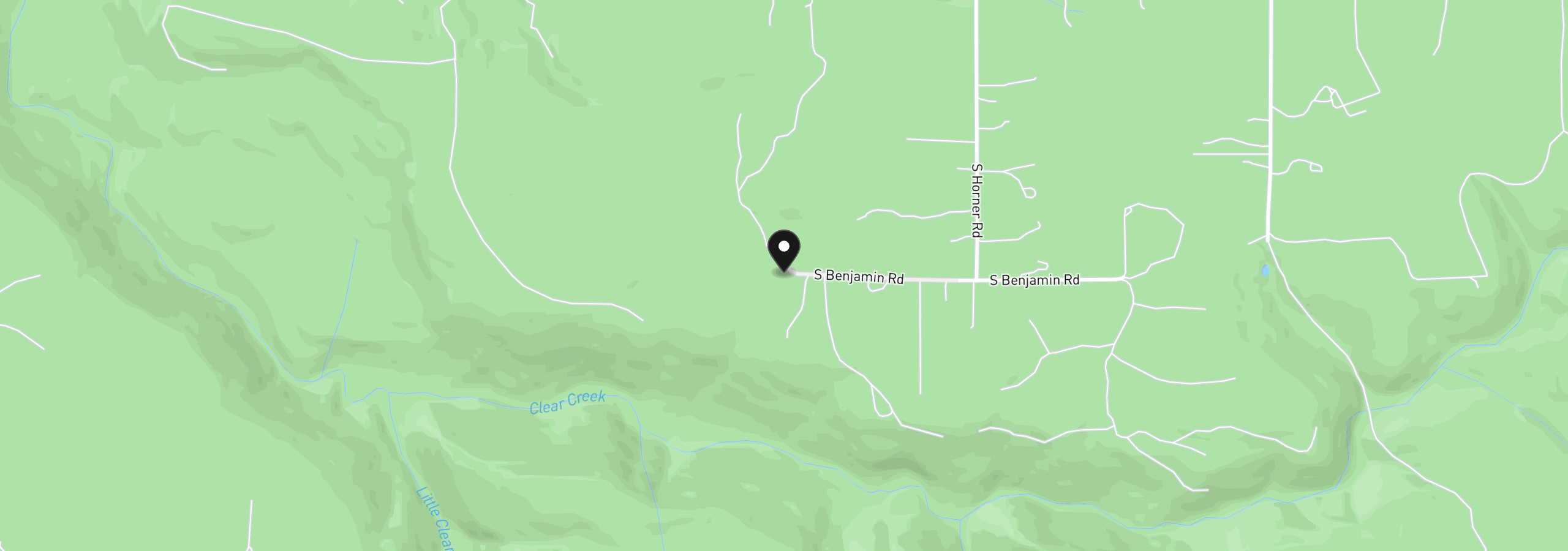 Map showing the location of 00 S Benjamin Rd, Estacada, OR 97023