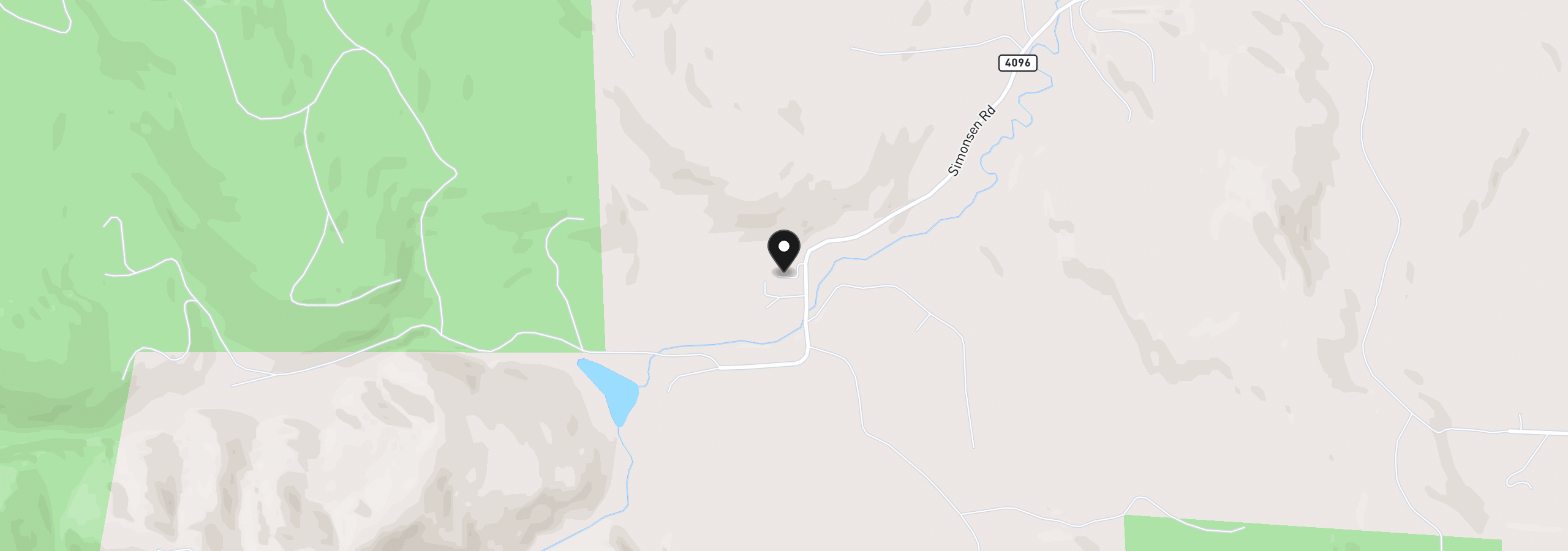 Map showing the location of 82684 Simonsen Rd, Eugene, OR 97405