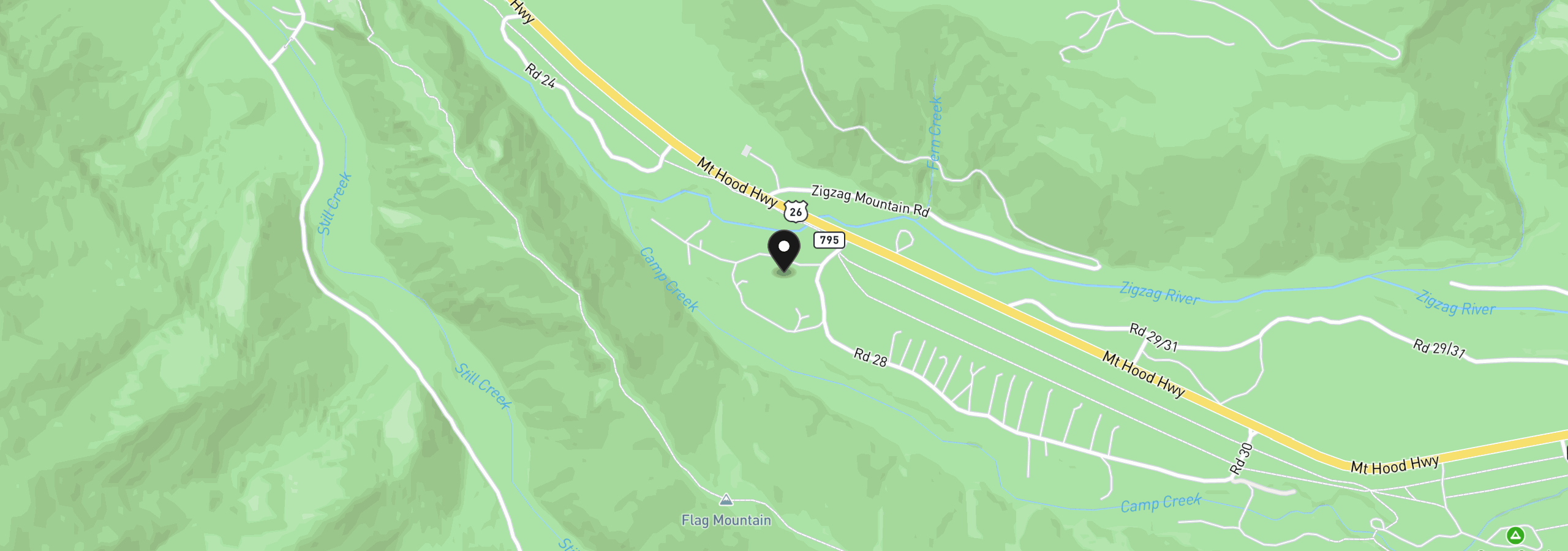 Map showing the location of 75192 E Rd 28a Lot 5, Rhododendron, OR 97049