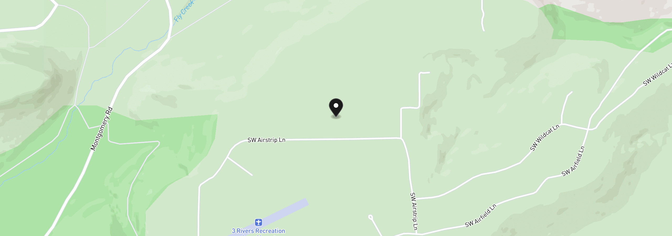 Map showing the location of 13330 SW Airstrip Ln, Culver, OR 97734