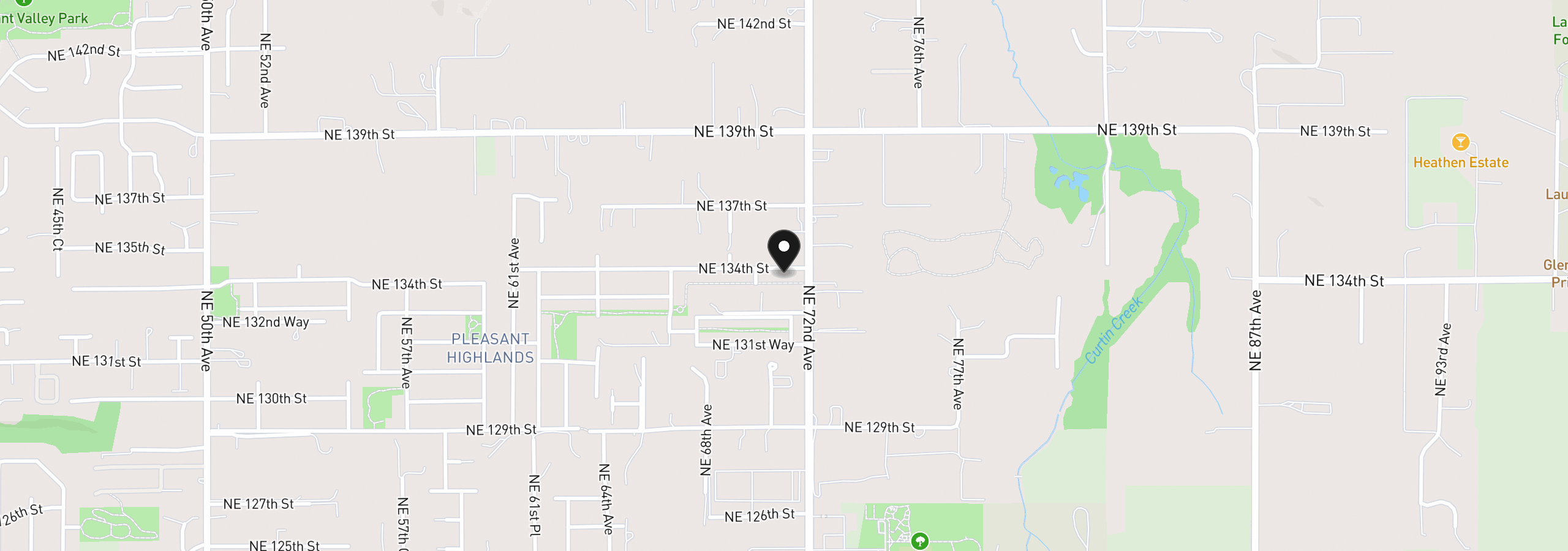 Map showing the location of 7103 NE 134th St, Vancouver, Wa 98686