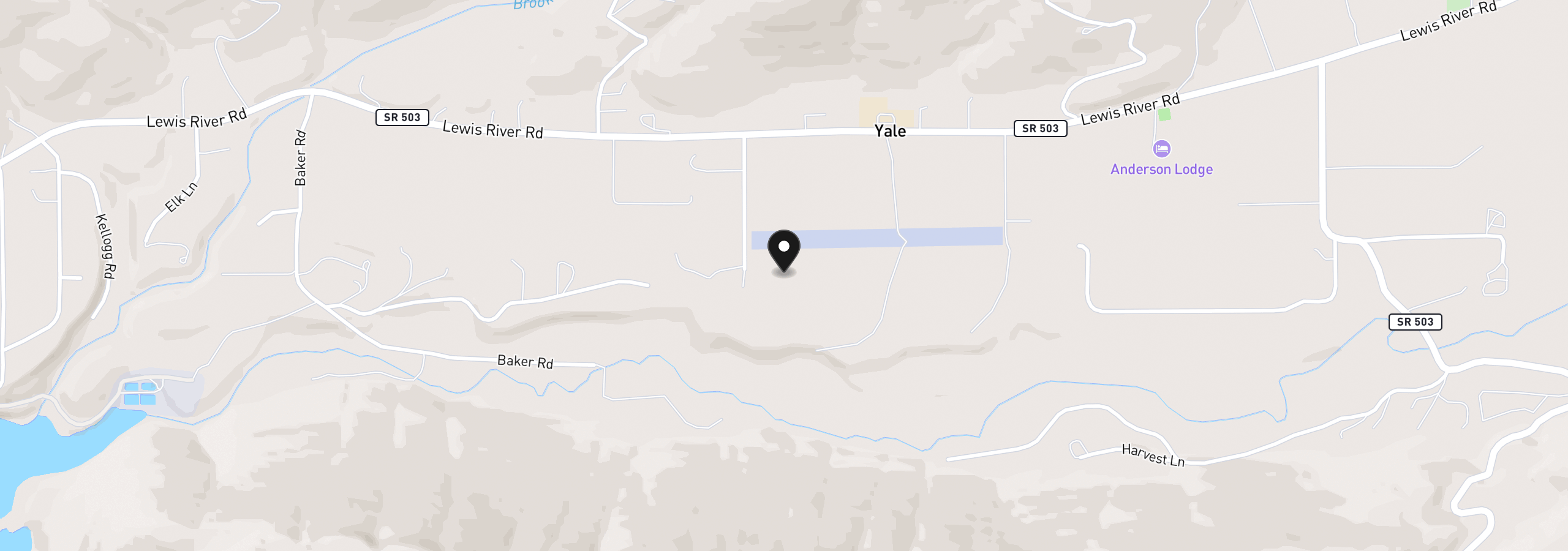 Map showing the location of 336 Sawmill Rd 4, Ariel, Wa 98603