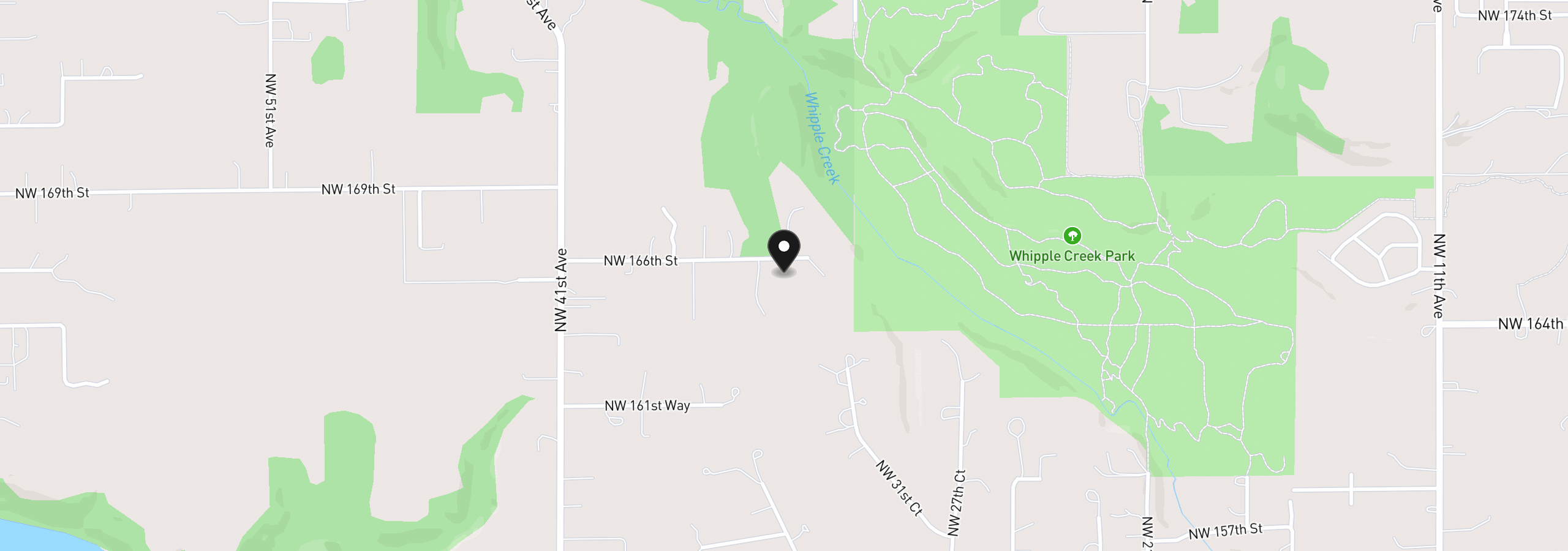 Map showing the location of 000 NW 166th St, Ridgefield, Wa 98642