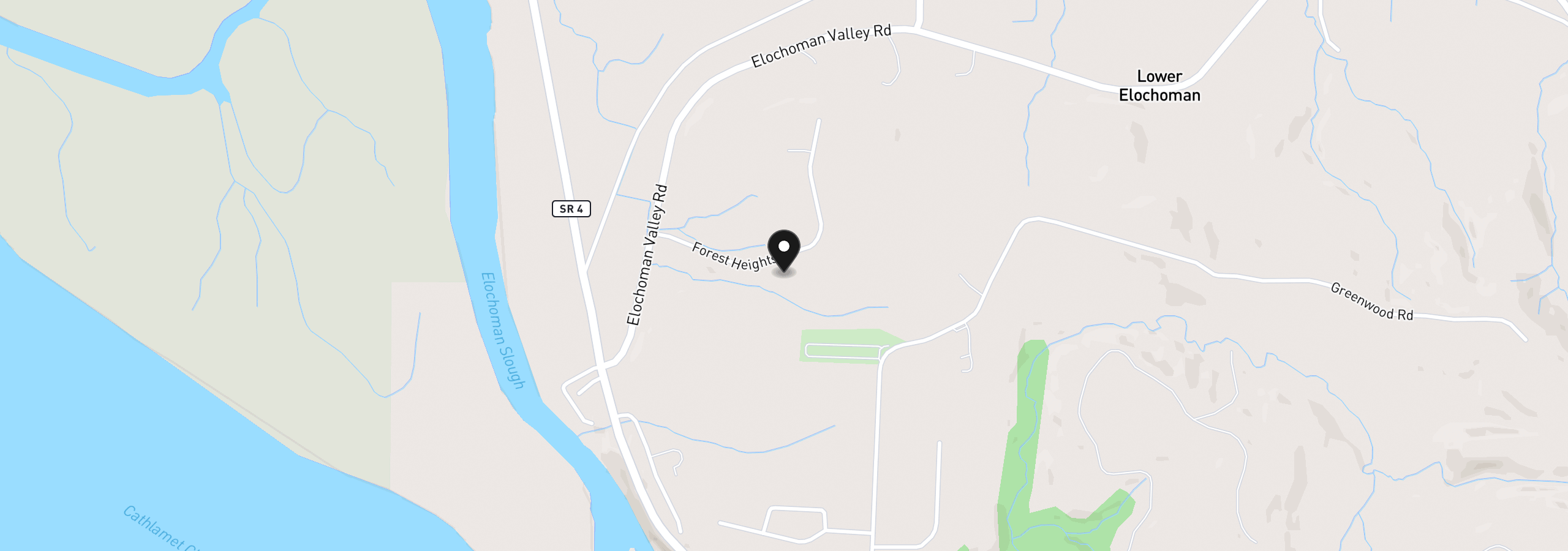 Map showing the location of 30 Forest Hts, Cathlamet, Wa 98612