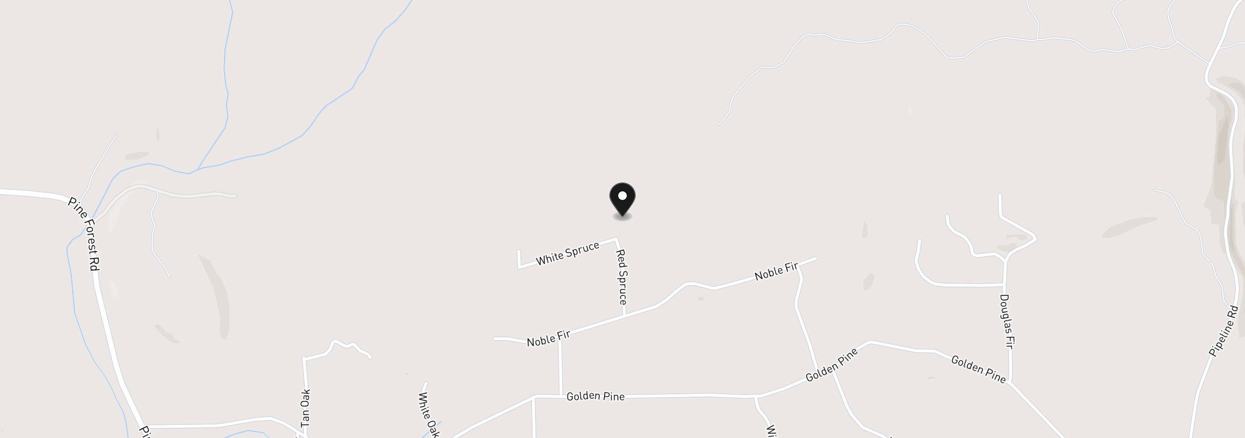 Map showing the location of Red Spuce Rd, Goldendale, Wa 98620