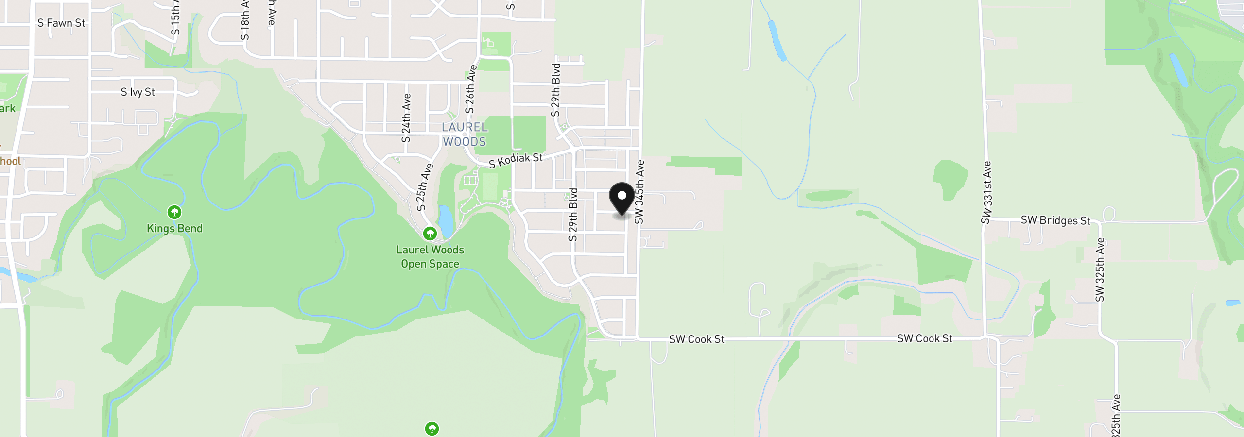 Map showing the location of 1350 S 32nd Ave 757, Cornelius, OR 97113