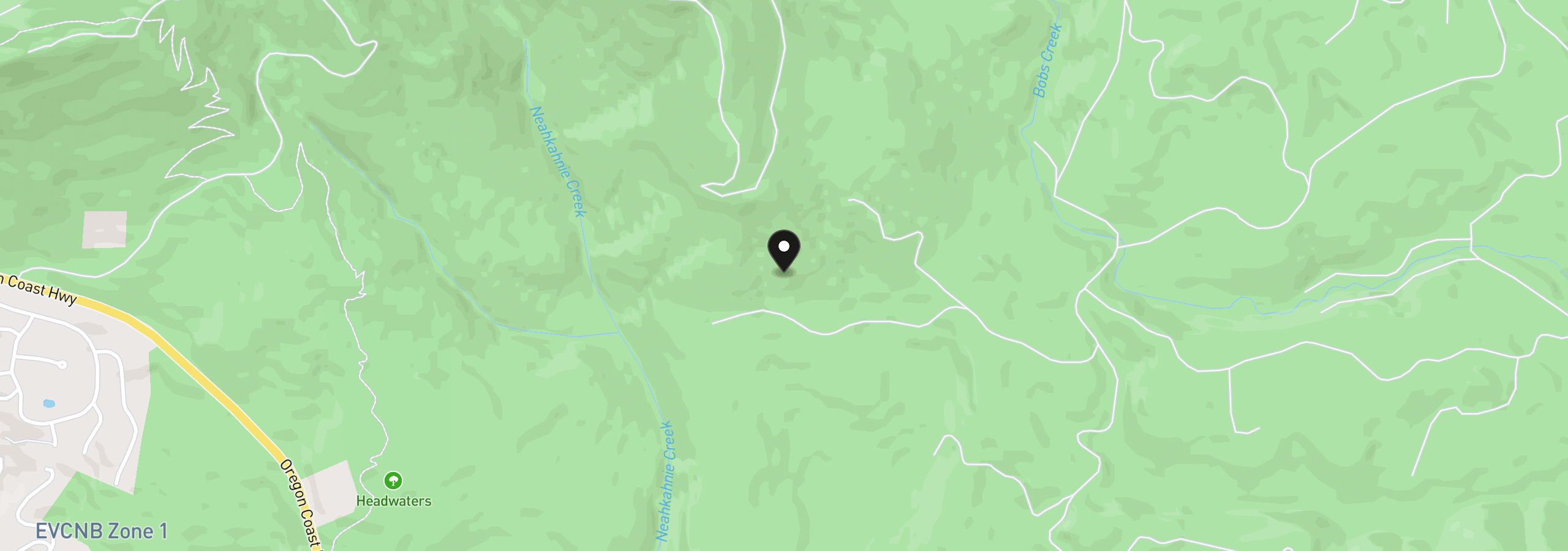 Map showing the location of N Fork Rd, Nehalem, OR 97131