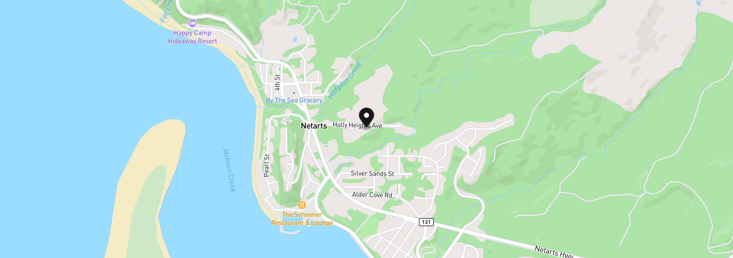 Map showing the location of Holly Heights Ave 13/14, Netarts, OR 97143