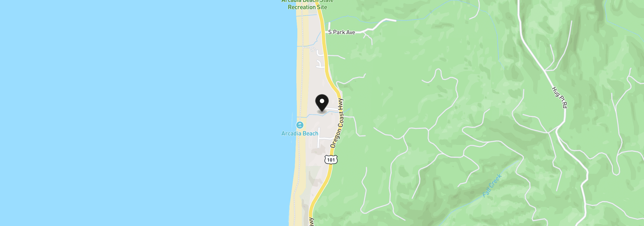 Map showing the location of 32784 Picture Windows Ln, Arch Cape, OR 97102