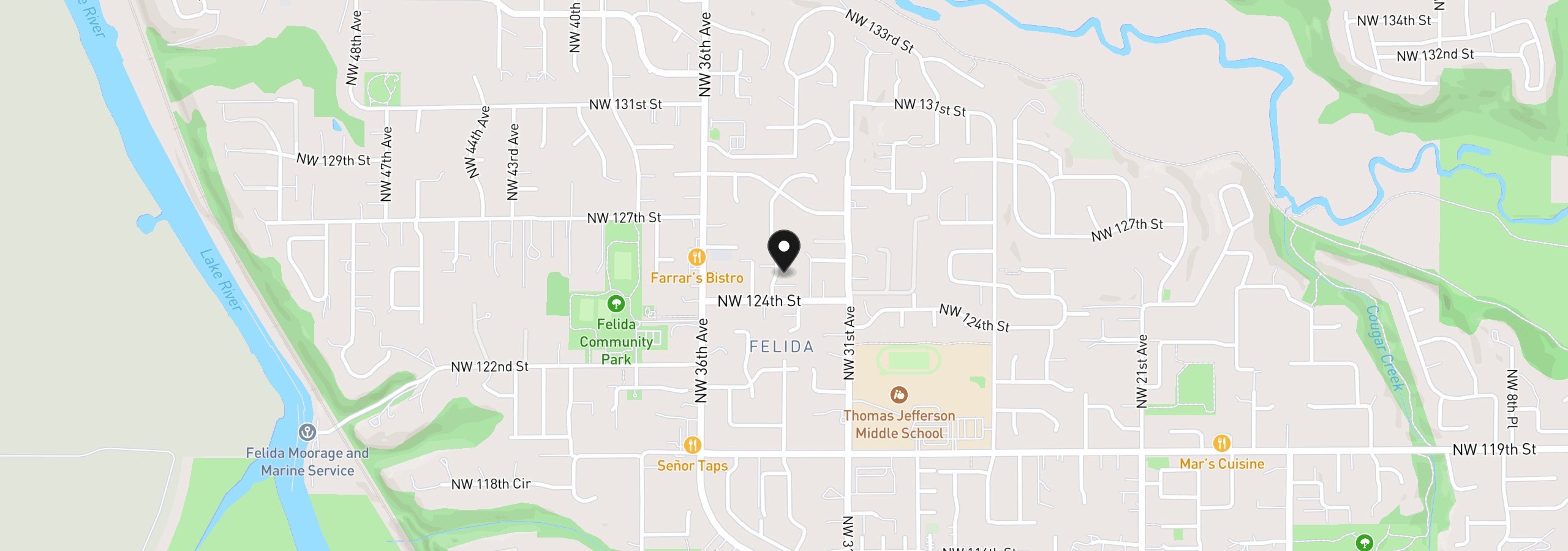 Map showing the location of 12511 NW 33rd Ave, Vancouver, Wa 98685