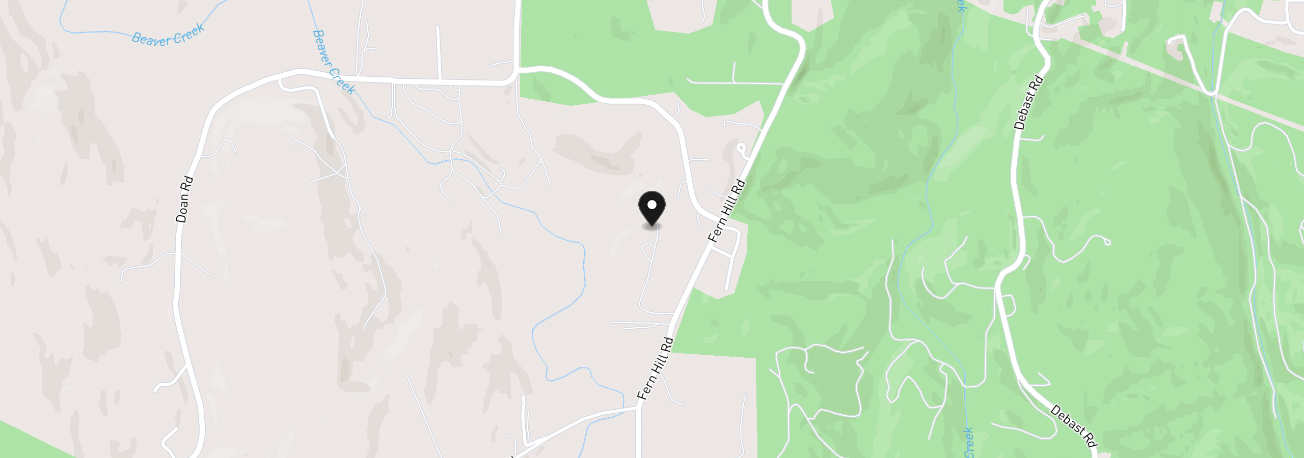 Map showing the location of 74287 Fern Hill Rd, Rainier, OR 97048