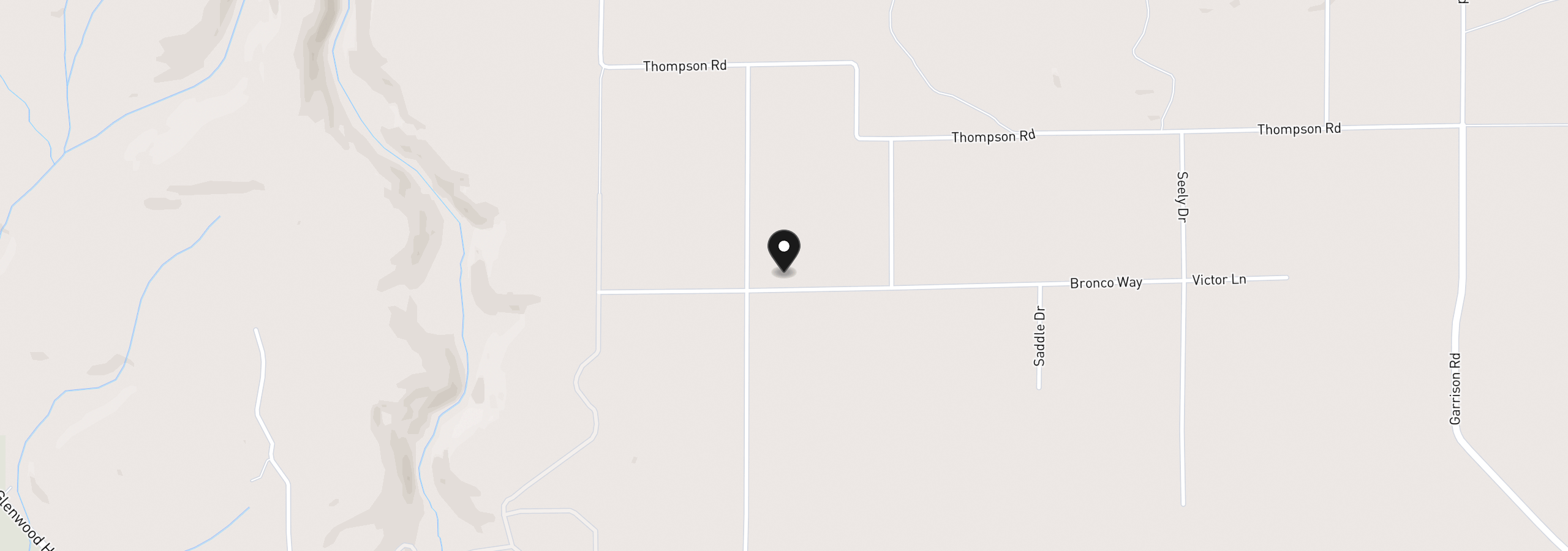 Map showing the location of Bronco Way, Goldendale, Wa 98620