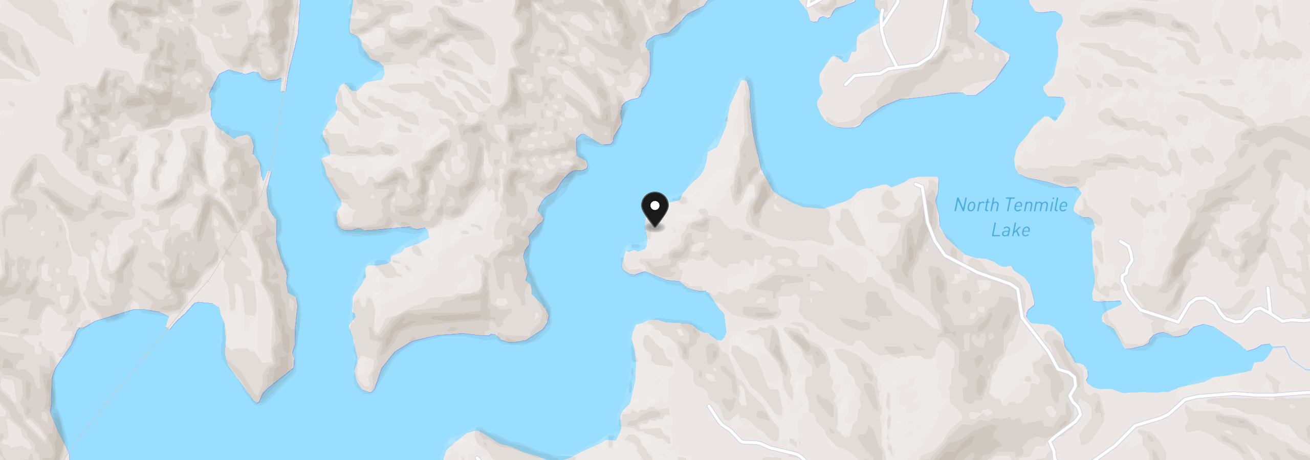 Map showing the location of 0 Tenmile Lake, Lakeside, OR 97449