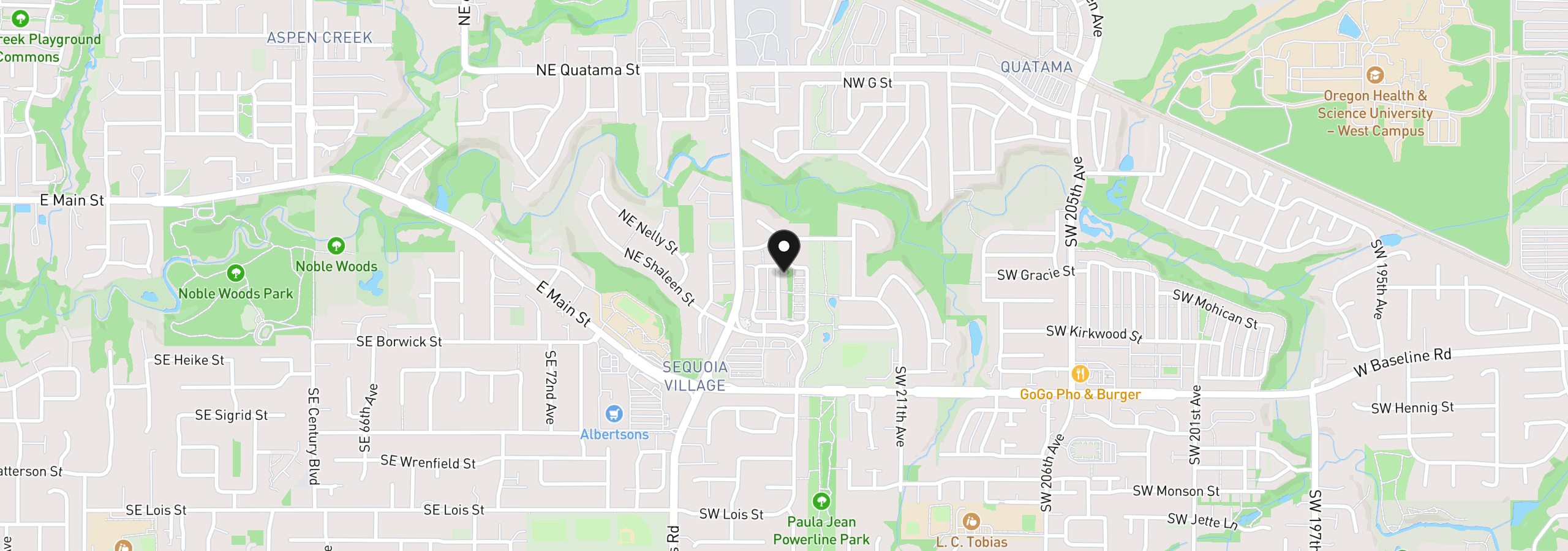 Map showing the location of 188 NE 79th Ave, Hillsboro, OR 97006