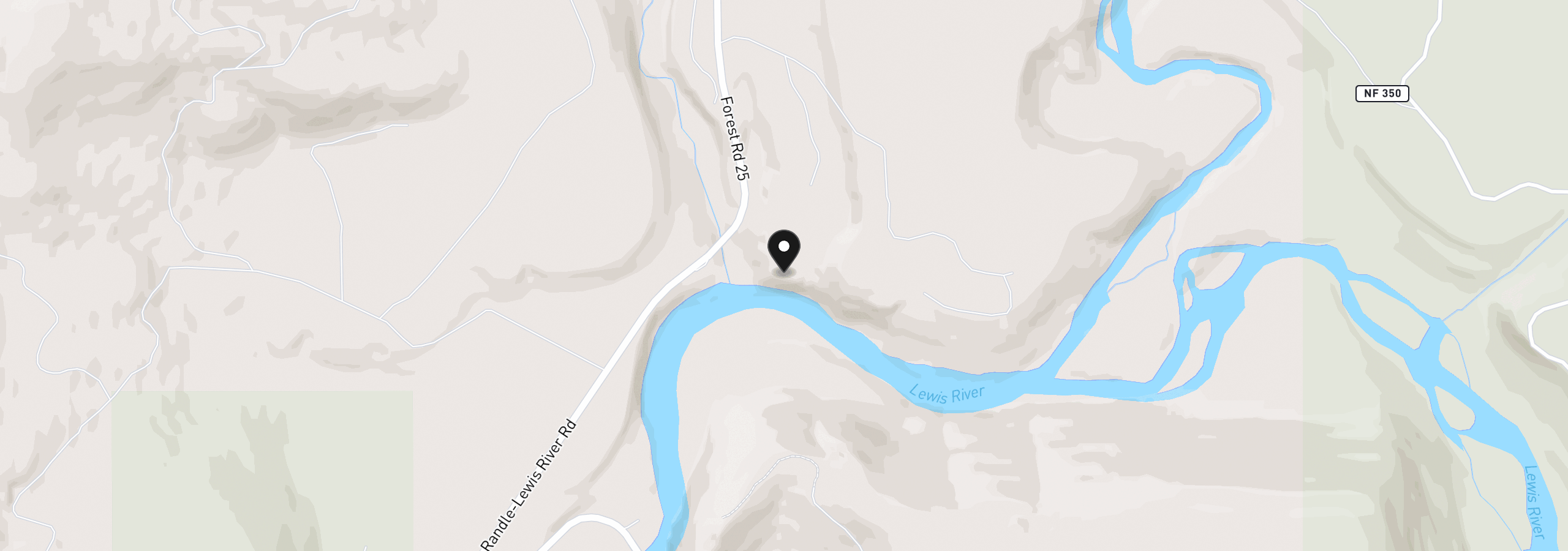 Map showing the location of 3 Lahar Ln, Cougar, Wa 98616