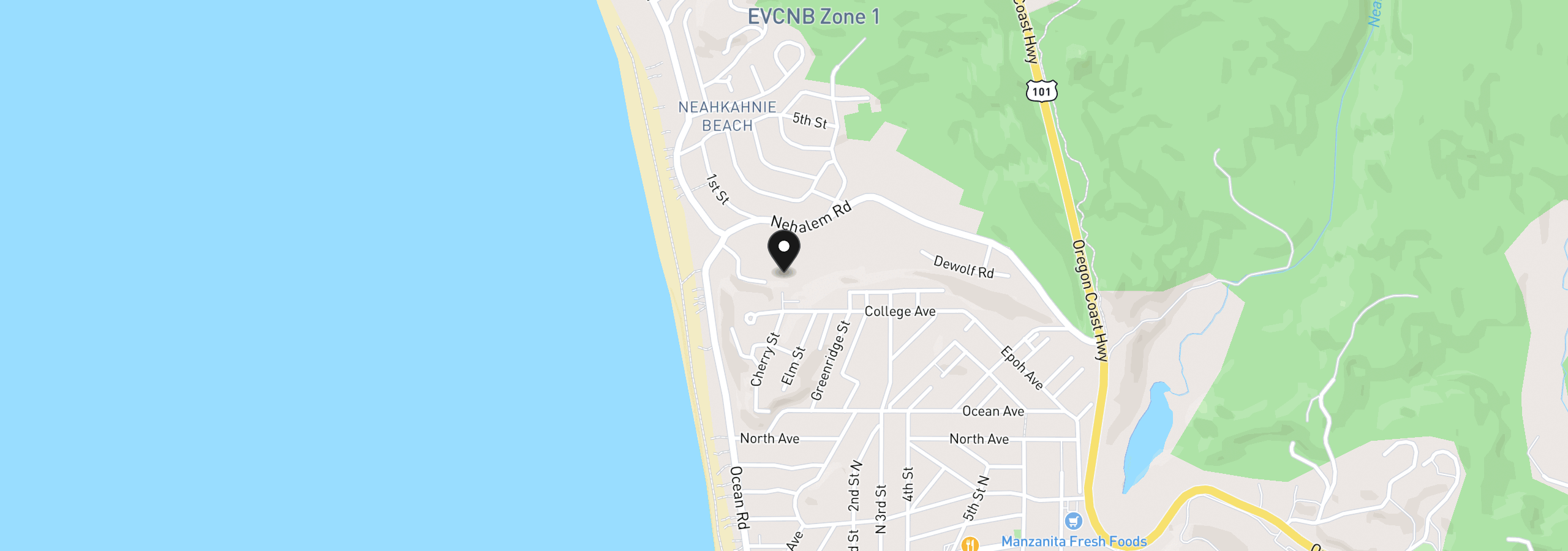 Map showing the location of Tl-8812 (Cherry St), Manzanita, OR 97130
