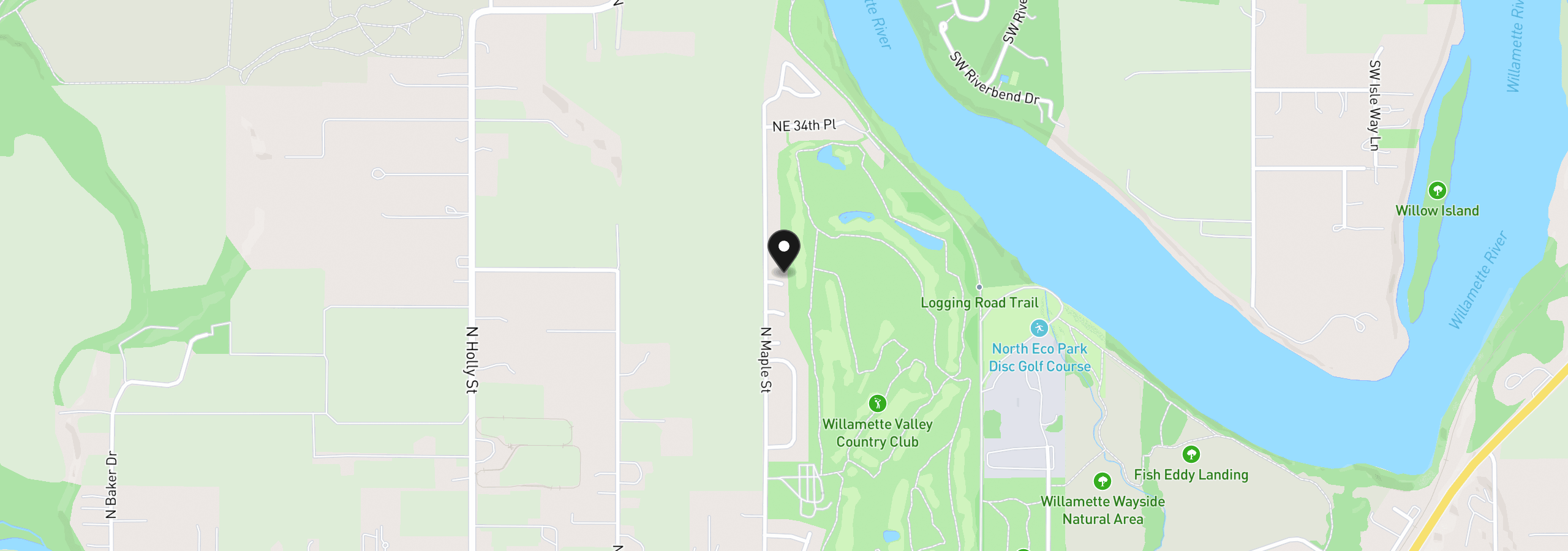 Map showing the location of 770 NE 31st Pl, Canby, OR 97013