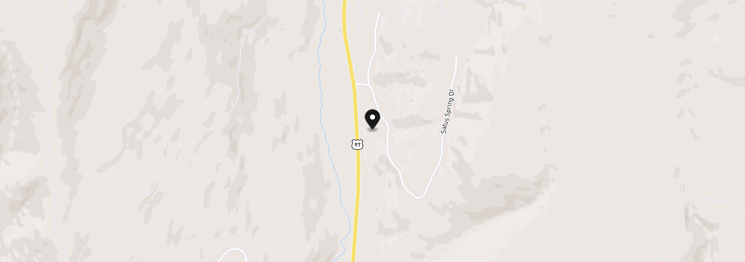 Map showing the location of 2684 Hwy 97, Goldendale, Wa 98620