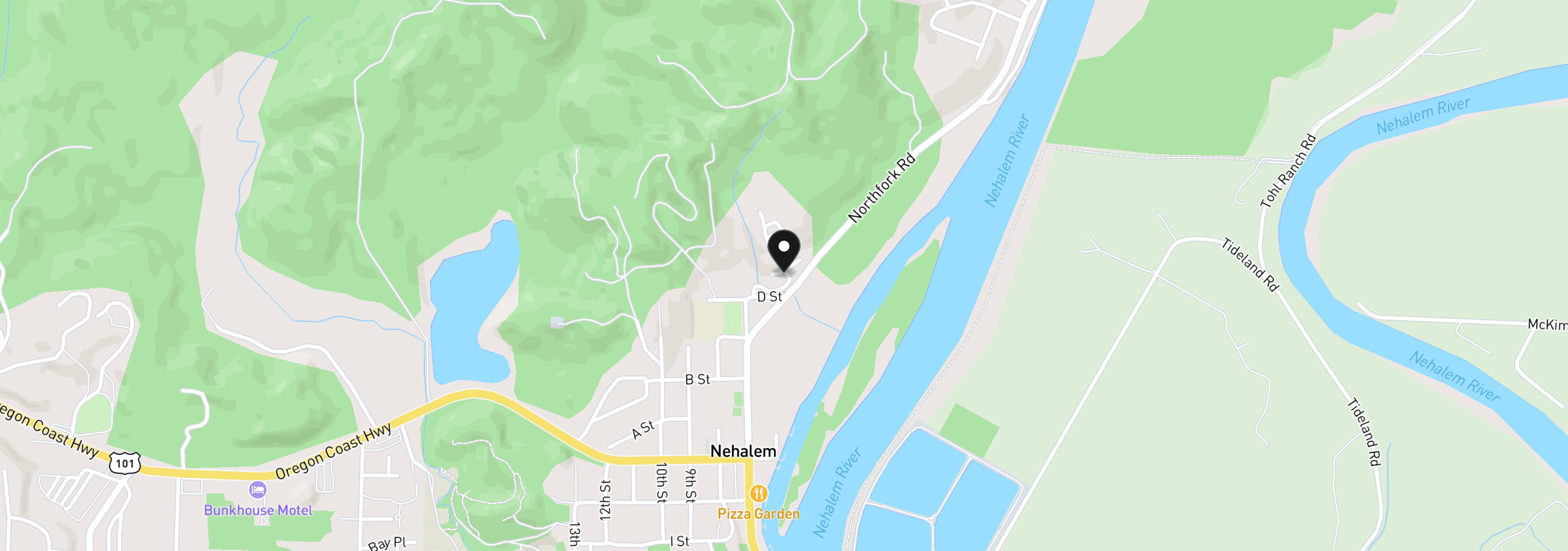 Map showing the location of 13150 D St 7, Nehalem, OR 97131