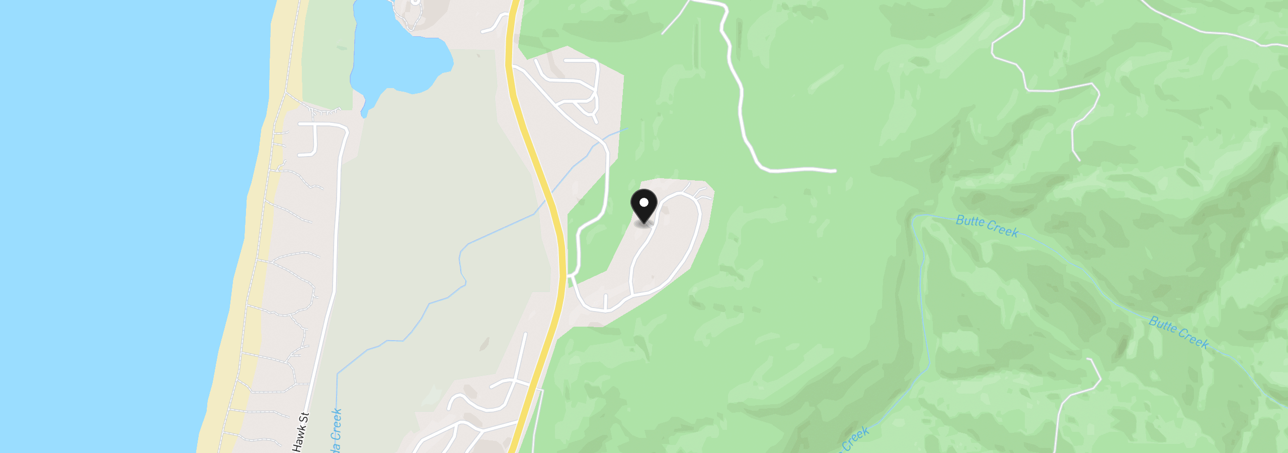 Map showing the location of 57 Surfview Dr, Neskowin, OR 97149