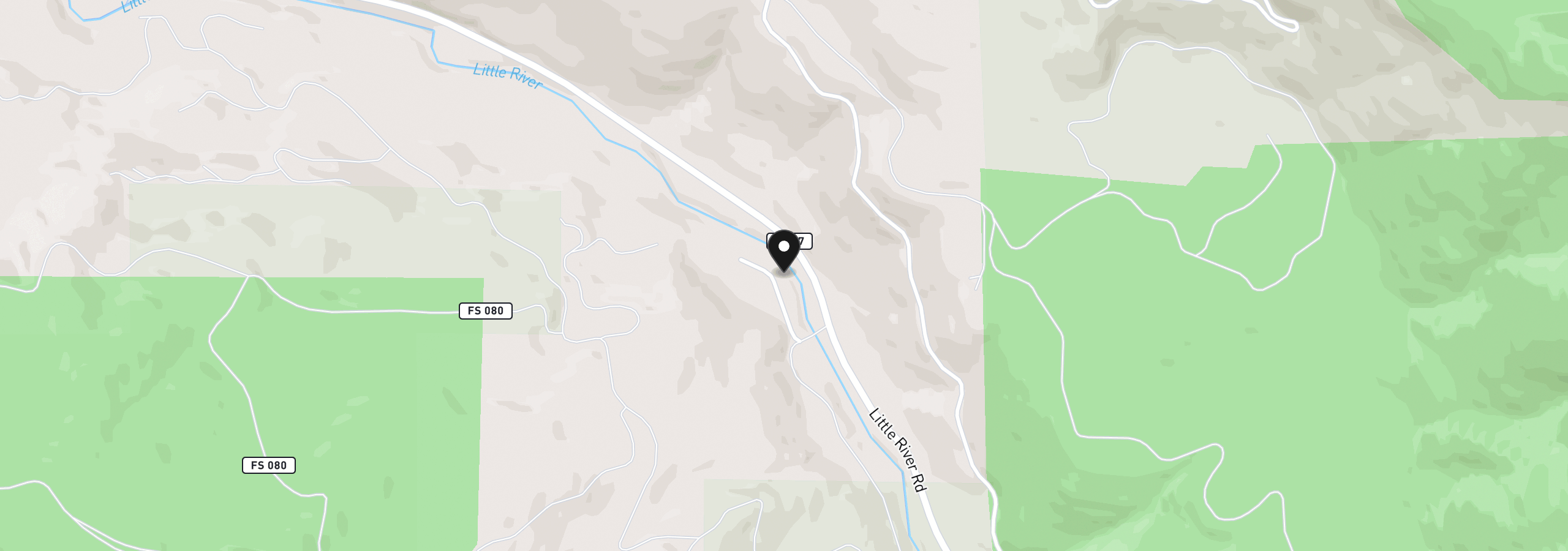 Map showing the location of 271 Anita Ln, Glide, OR 97443