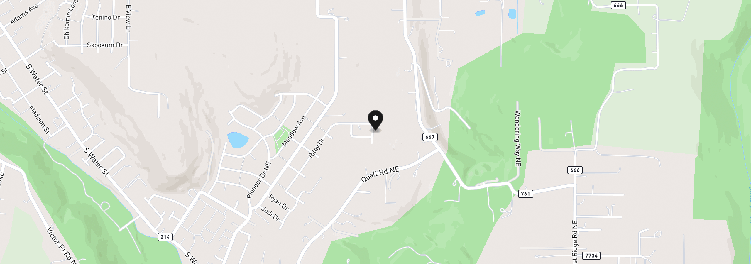 Map showing the location of 123 Wild Duck Run, Silverton, OR 97381