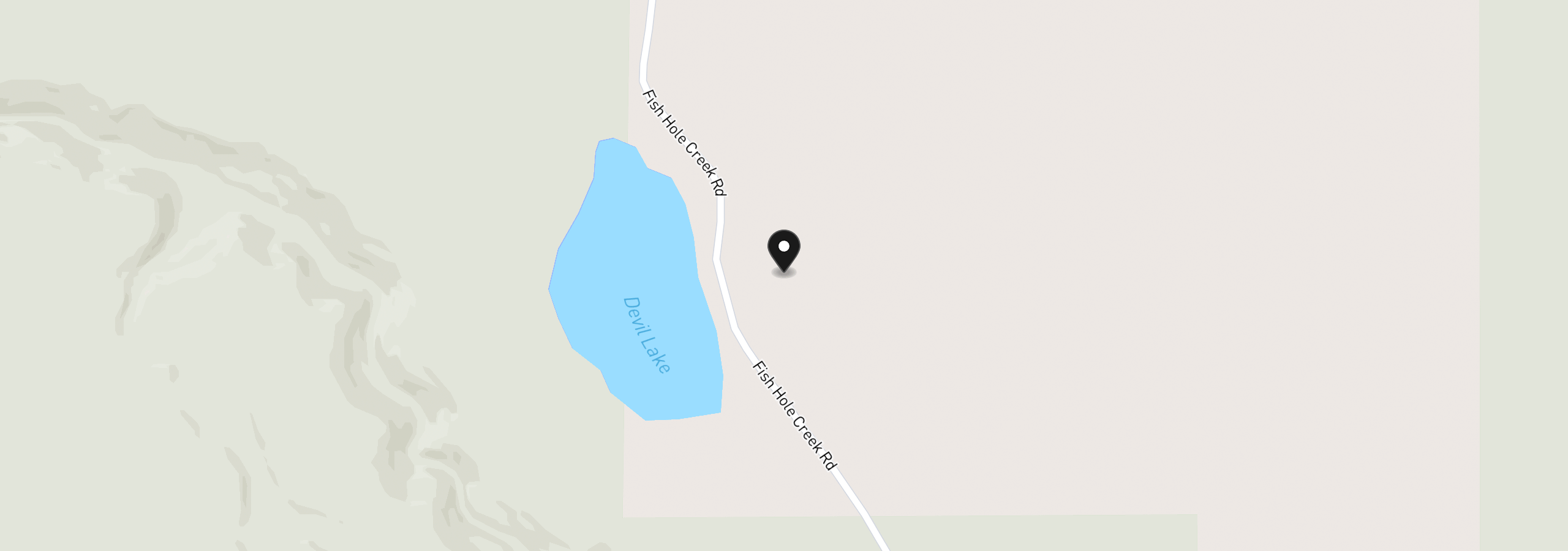Map showing the location of 8500 Nf 379, Bly, OR 97622