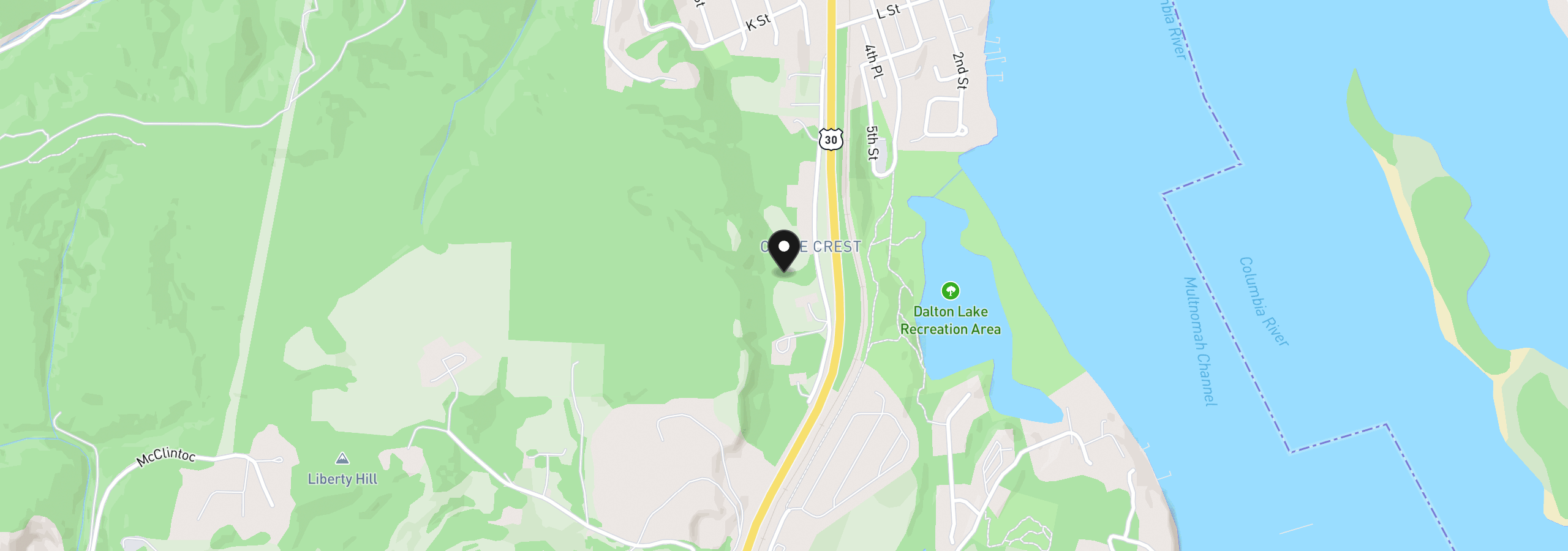 Map showing the location of 60871 Chimes Crest, St. Helens, OR 97051