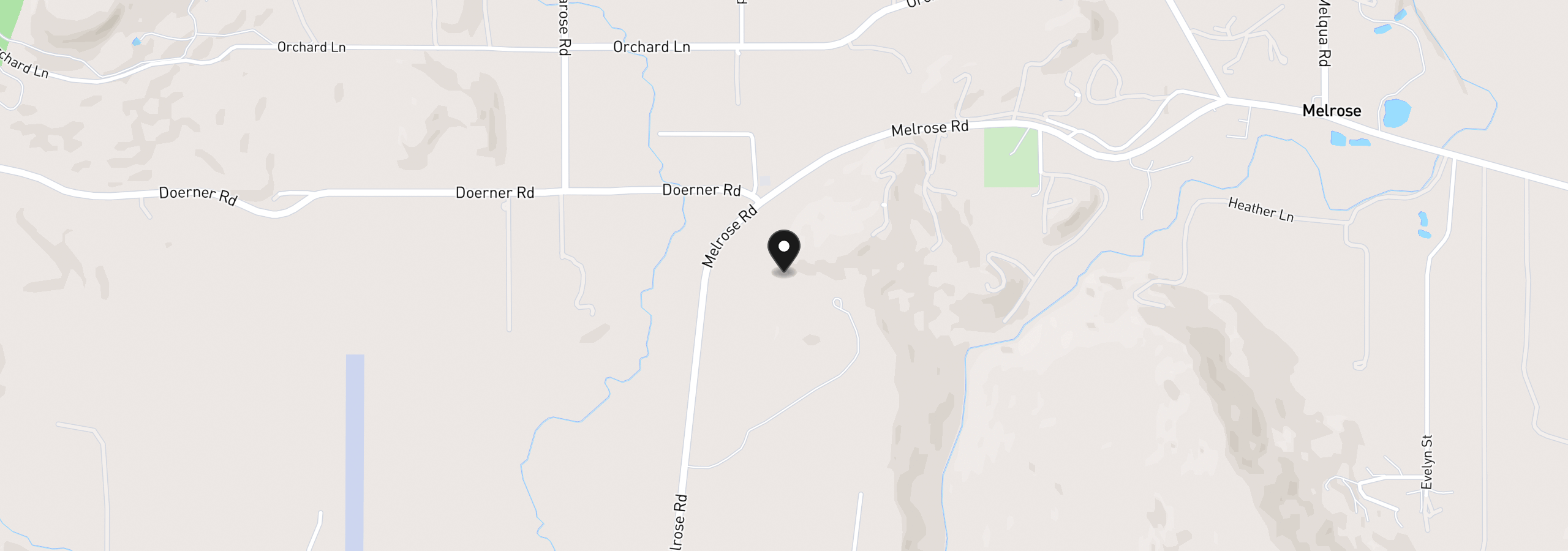 Map showing the location of 625 Panorama Ln, Roseburg, OR 97471
