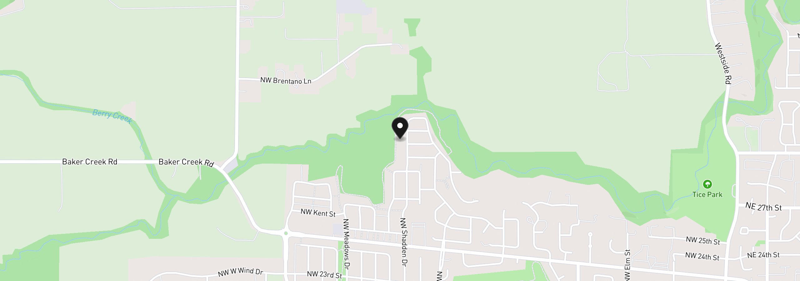 Map showing the location of 3101 NW Shadden Dr 62, McMinnville, OR 97128