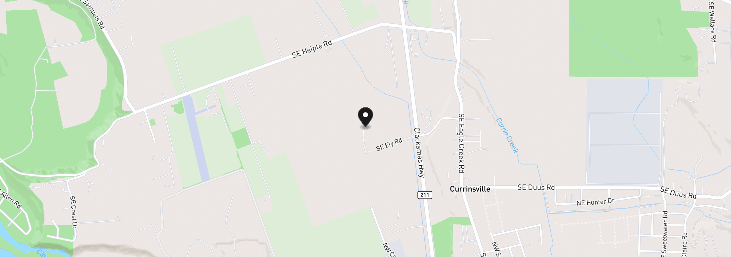 Map showing the location of 30675 SE Ely Rd, Estacada, OR 97023