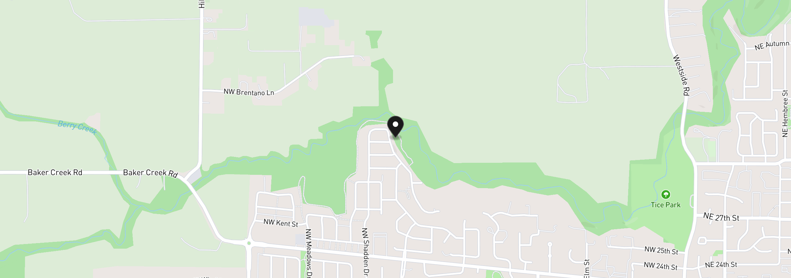 Map showing the location of 3164 NW Pinehurst Dr 77, McMinnville, OR 97128