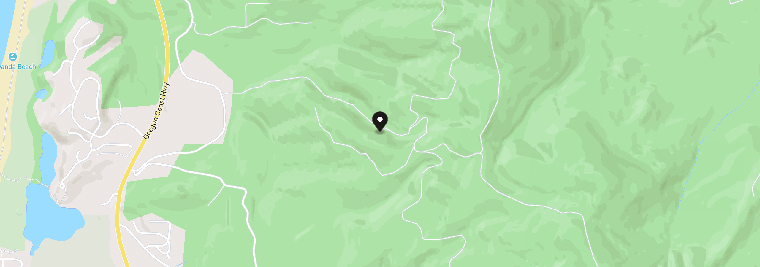 Map showing the location of 2600 Aleolian, Neskowin, OR 97149