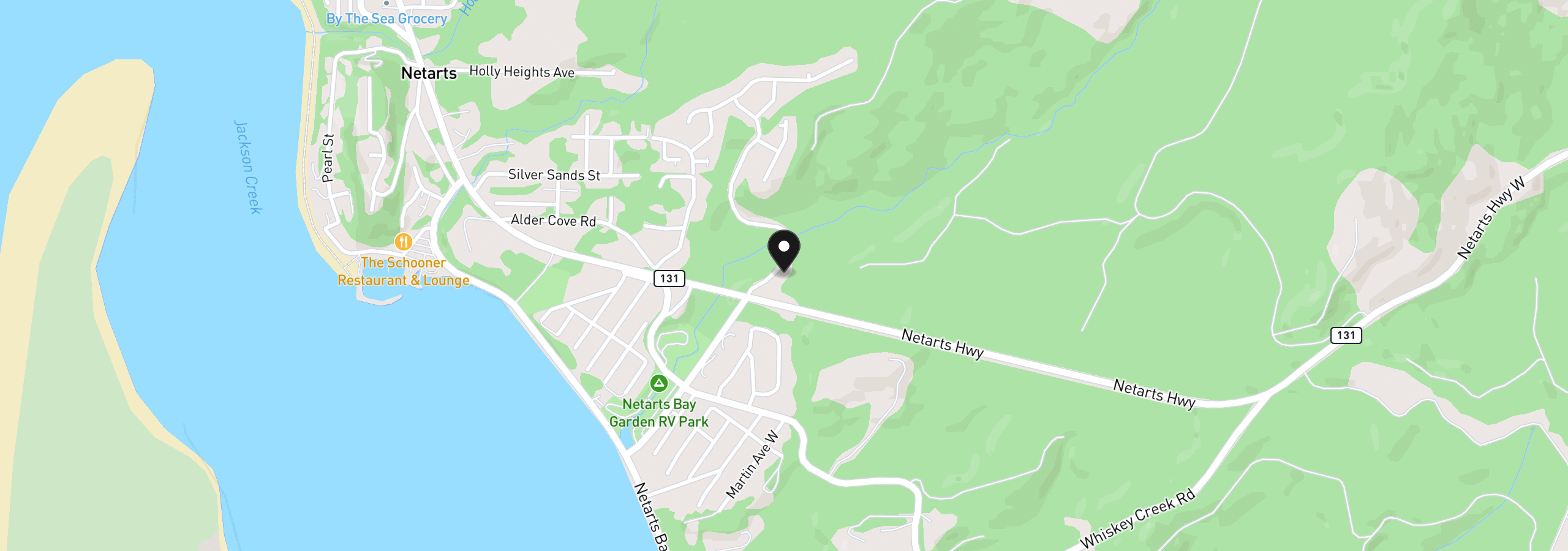 Map showing the location of 1945 Ocean Highlands Pkwy, Netarts, OR 97143