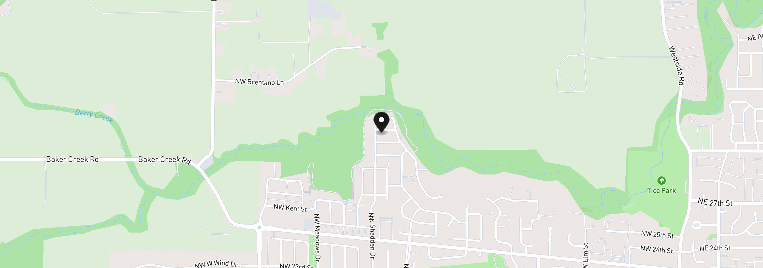 Map showing the location of 1576 NW Jackson St 95, McMinnville, OR 97128