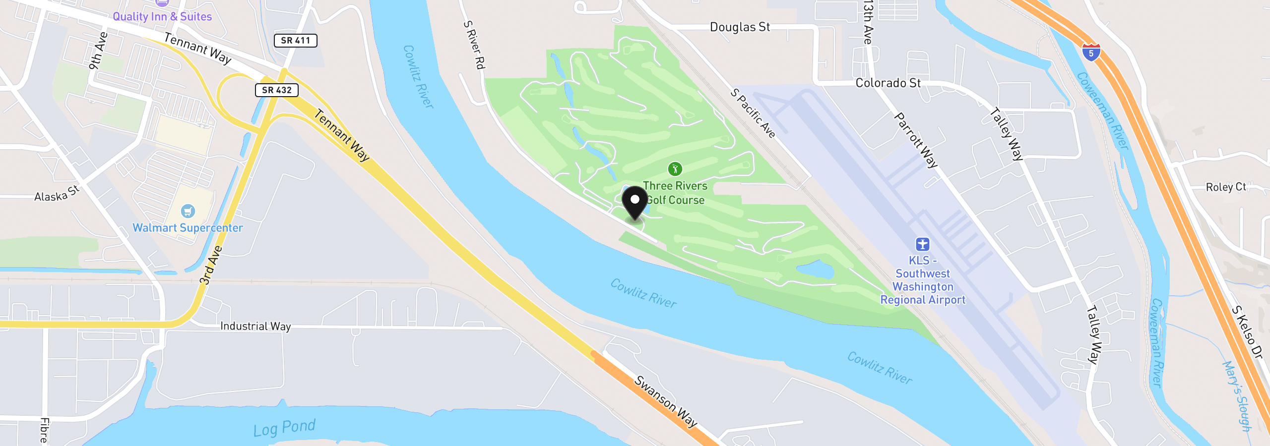 Map showing the location of 2056 S River Rd, Kelso, Wa 98626