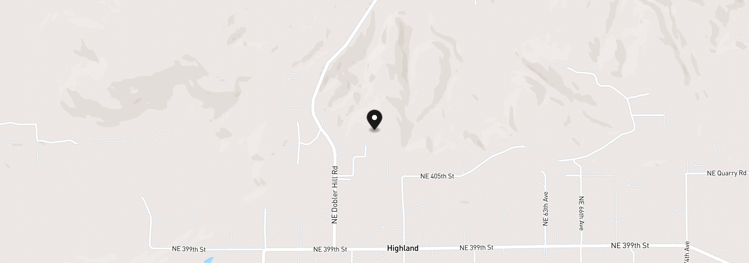 Map showing the location of 4912 NE Littlefield Dr, La Center, Wa 98629