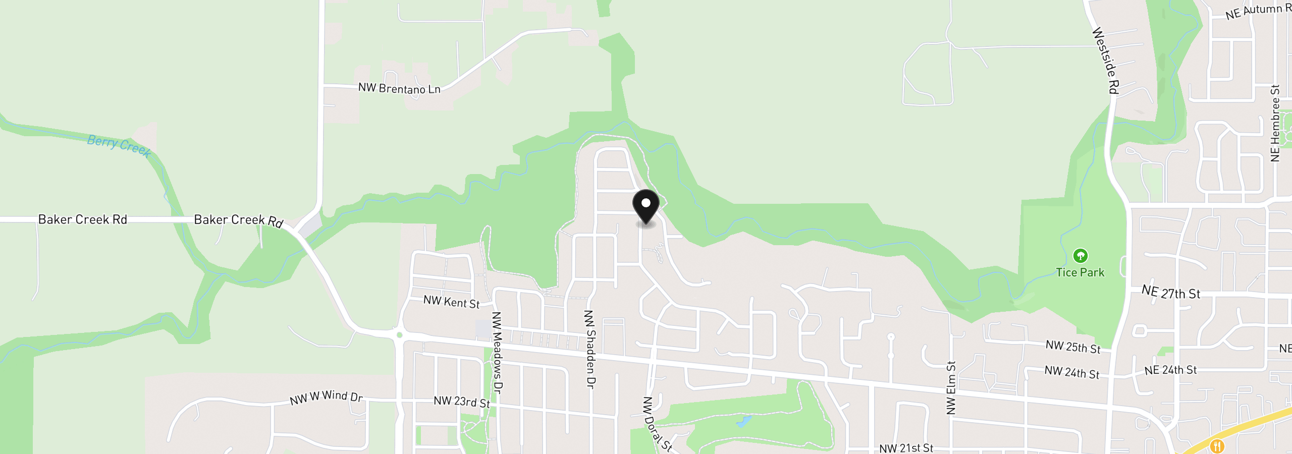 Map showing the location of 2946 NW Pinot Noir Dr 19, McMinnville, OR 97128